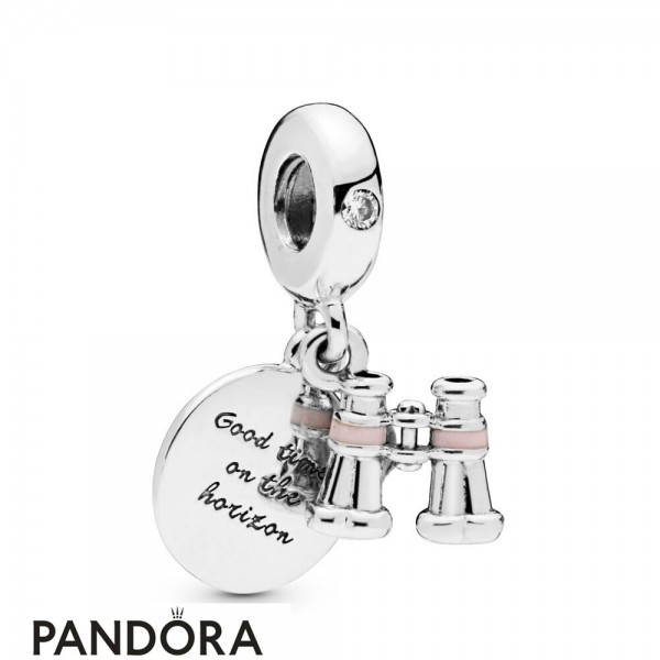 Women's Pandora Heart Binoculars Charm Dangle Jewelry