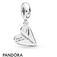 Women's Pandora Heart Paper Plane Hanging Charm Jewelry Women's Pandora Heart Paper Plane Hanging Charm Jewelry