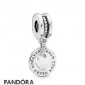 Women's Pandora Hold Your Heart Split Dangle Charm Jewelry