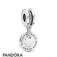 Women's Pandora Hold Your Heart Split Dangle Charm Jewelry Women's Pandora Hold Your Heart Split Dangle Charm Jewelry