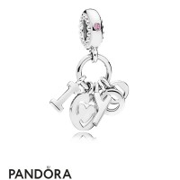 Women's Pandora I Love You Pendant Charm Fancy Fuchsia Pink Cz Jewelry Women's Pandora I Love You Pendant Charm Fancy Fuchsia Pink Cz Jewelry