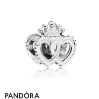 Women's Pandora Interlocked Crown Hearts Charm Jewelry Women's Pandora Interlocked Crown Hearts Charm Jewelry
