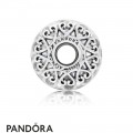 Women's Pandora Iridescent White Murano Glass Charm Jewelry