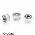 Women's Pandora Iridescent White Murano Glass Charm Jewelry