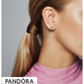 Women's Pandora Knotted Hearts Earring Studs Jewelry