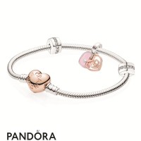 Women's Pandora Labyrinth Double Heart Bracelet Gift Set Jewelry Women's Pandora Labyrinth Double Heart Bracelet Gift Set Jewelry