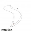 Women's Pandora Layered Heart Necklace Jewelry