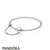 Women's Pandora Limited Edition Moments Silver Bangle True Uniqueness Clasp Jewelry Women's Pandora Limited Edition Moments Silver Bangle True Uniqueness Clasp Jewelry