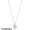 Women's Pandora Lock Your Promise Necklace Fancy Fuchsia Pink Cz Jewelry