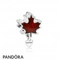 Women's Pandora Love Canada Charm Red Enamel Jewelry