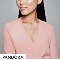 Women's Pandora Lucky Four Leaf Clover Necklace Pendant Jewelry