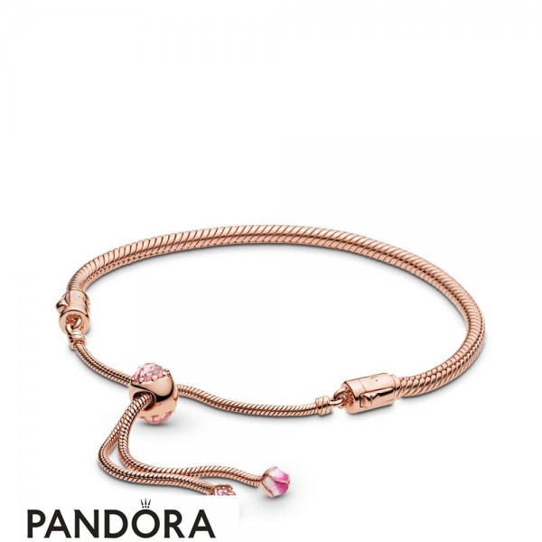 koloni madras Nedsænkning Women's Pandora Moments Pandora Rose Peach Blossom Flower Sliding Bracelet  Jewelry-Pandora Charm USA Outlet