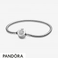 Pandora Moments Sparkling Crown O Snake Chain Bracelet Jewelry