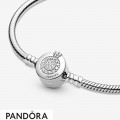 Pandora Moments Sparkling Crown O Snake Chain Bracelet Jewelry