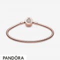Pandora Moments Sparkling Crown O Snake Chain Cz Bracelet Jewelry
