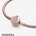 Pandora Moments Sparkling Crown O Snake Chain Cz Bracelet Jewelry