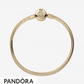 Pandora Moments Sparkling Crown O Snake Chain Shine Bracelet Jewelry