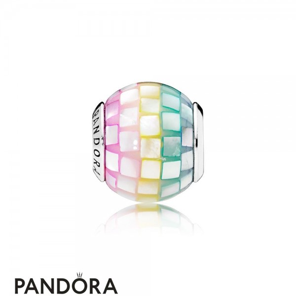 Women's Pandora Multi Color Mosaic Charm Multi Colored Cz Jewelry