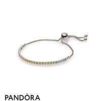 Women's Pandora Multi Color Sparkling Strand Bracelet Multi Colored Cz Jewelry Women's Pandora Multi Color Sparkling Strand Bracelet Multi Colored Cz Jewelry