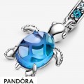 Women's Pandora Murano Glass Sea Turtle Dangle Charm Jewelry