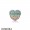 Women's Pandora Open My Heart Pave Clip Multi Color Cz Jewelry