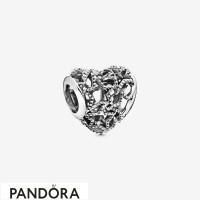 Women's Pandora Openwork Heart & Beaded Stars Charm Jewelry Women's Pandora Openwork Heart & Beaded Stars Charm Jewelry