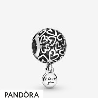 Women's Pandora Openwork Love Hearts Charm Jewelry Women's Pandora Openwork Love Hearts Charm Jewelry