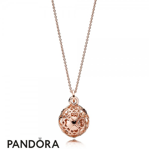 Pandora & Rose 335 Pandora Rose Harmonious Hearts Chime Necklace Jewelry