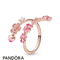 Women's Pandora Peach Blossom Flower Branch Ring Jewelry Women's Pandora Peach Blossom Flower Branch Ring Jewelry