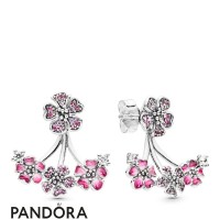 Women's Pandora Peach Blossom Flowers Earrings Jewelry Women's Pandora Peach Blossom Flowers Earrings Jewelry