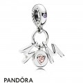 Women's Pandora Perfect Mom Dangle Charm Soft Pink Lilac Crystal Jewelry