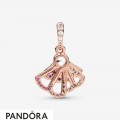 Women's Pandora Pink Fan Dangle Charm Jewelry