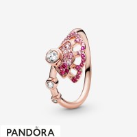 Women's Pandora Pink Fan Ring Jewelry Women's Pandora Pink Fan Ring Jewelry