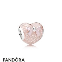 Women's Pandora Pink Lace And Bow Charm Jewelry Women's Pandora Pink Lace And Bow Charm Jewelry