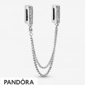 Pandora Reflexions Sparkling Safety Chain Clip Charm Jewelry