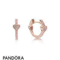 Pandora Rose Alluring Hearts Hoop Earrings Jewelry Pandora Rose Alluring Hearts Hoop Earrings Jewelry