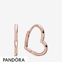 Pandora Rose Asymmetric Heart Hoop Earrings Jewelry Pandora Rose Asymmetric Heart Hoop Earrings Jewelry