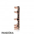 Pandora Rose Black Enchanted Crown Ring Jewelry