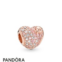 Pandora Rose Gleaming Ladybird Heart Charm Jewelry Pandora Rose Gleaming Ladybird Heart Charm Jewelry