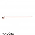 Pandora Rose Moments Smooth Bracelet With Pandora Signature Padlock Clasp Jewelry