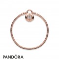 Pandora Rose Moments Smooth Bracelet With Pandora Signature Padlock Clasp Jewelry