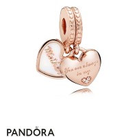 Pandora Rose Mother And Daughter Hearts Hanging Charm Jewelry Pandora Rose Mother And Daughter Hearts Hanging Charm Jewelry
