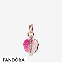 Pandora Rose Pink Murano Glass Leaf Pendant Jewelry Pandora Rose Pink Murano Glass Leaf Pendant Jewelry
