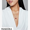 Pandora Rose Pink Murano Glass Leaf Pendant Jewelry
