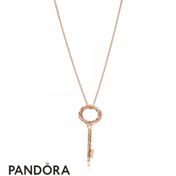 Pandora Rose Regal Key Necklace Jewelry