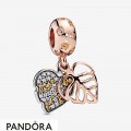 Pandora Rose Sparkling Leaves Hanging Charm Jewelry