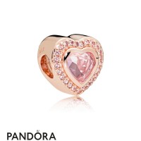 Pandora Rose Sparkling Love Heart Charm Jewelry Pandora Rose Sparkling Love Heart Charm Jewelry