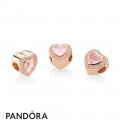 Pandora Rose Sparkling Love Heart Charm Jewelry