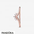 Pandora Rose Tiara Wishbone Ring Jewelry