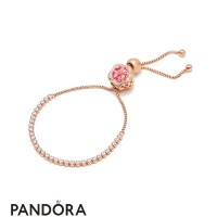 Pandora Rose Enamel Pink Mixed Stones Crystal Synthetic Sapphire Dazzling Peach Bracelet Jewelry Pandora Rose Enamel Pink Mixed Stones Crystal Synthetic Sapphire Dazzling Peach Bracelet Jewelry